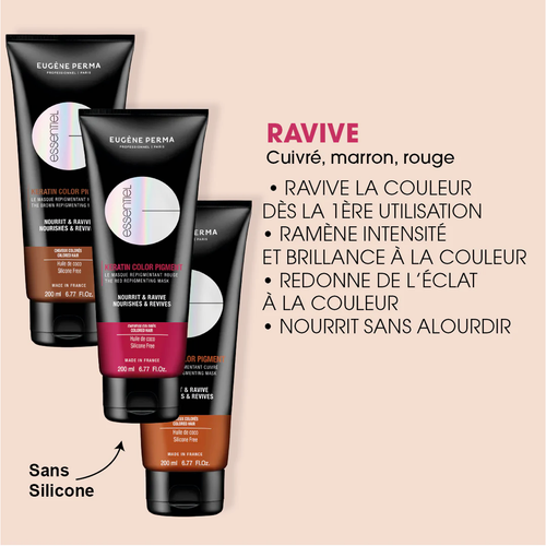 Masque Repigmentant Rouge Essentiel Eugène Perma 200ml-hairStore.fr