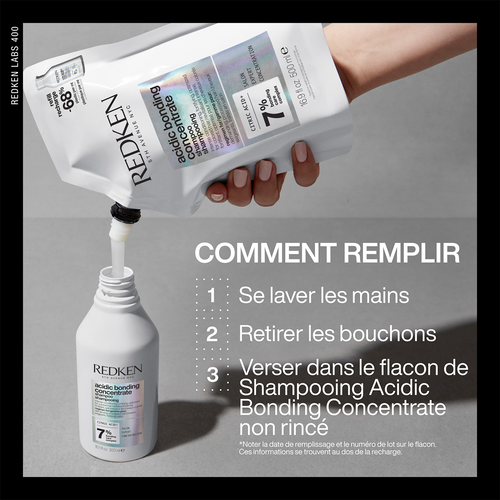 Recharge Shampooing Acidic Bonding Concentrate Redken 500ml-hairStore.fr