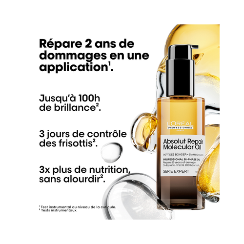 L'Oréal professionnel Serie Expert Absolut repair Molecular Huile bi-phase réparatrice 90 ml