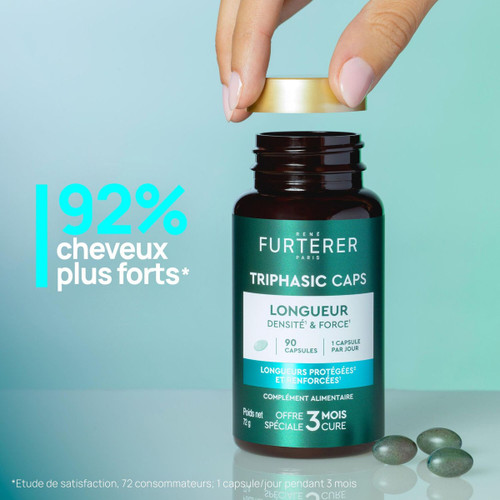 Triphasic Caps Longueur Densité & Force 90 Capsules René Furterer