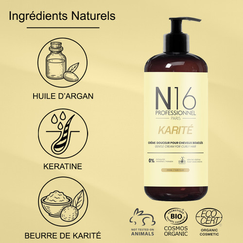 Crème Douceur Karité Cheveux Bouclés N16 Professionnel 350 ml