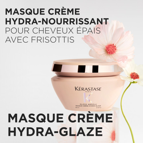 Kérastase Gloss Absolu Masque hydra-nourrissant pour cheveux épais sujets aux frisottis 75ml