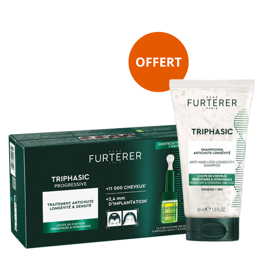 Sérum Antichute Triphasic Progressive René Furterer 8x5ml - hairStore.fr