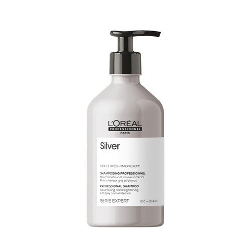 Silver Shampoing Déjaunisseur Pour Cheveux Gris L'Oréal 500ml - hairStore.fr