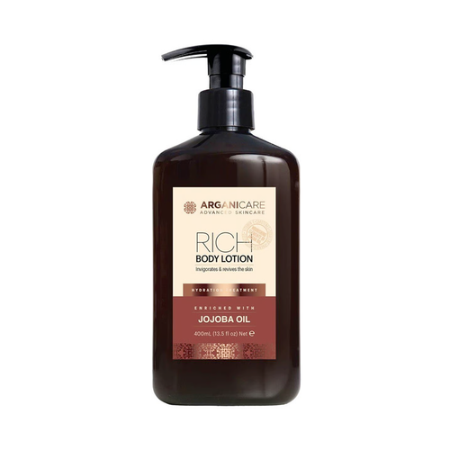 Lotion corporelle à l'huile de jojoba Arganicare 400ml - hairStore.fr