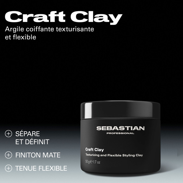 Craft Clay - Argile Coiffante Texturisante et Flexible 50g - hairStore.fr