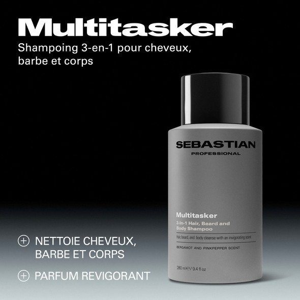 Homme - Multitasker 3-en-1 Cheveux + Corps + Barbe 280ml - hairStore.fr
