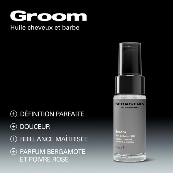 Groom - Huile Cheveux et Barbe 30ml - hairStore.fr
