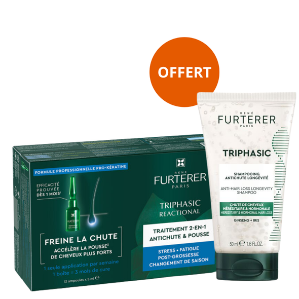 Sérum Antichute Triphasic Réactionnelle René Furterer 12x5ml