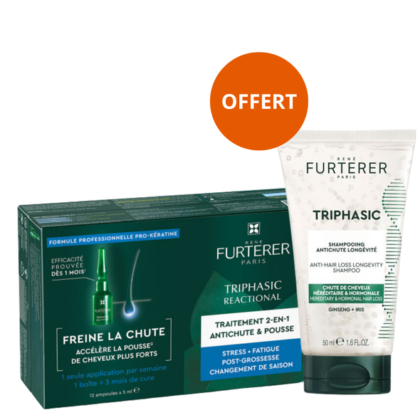 Sérum Antichute Triphasic Réactionnelle René Furterer 12x5ml