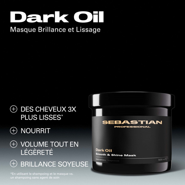 Masque Léger Dark Oil Sebastian 500ml - hairStore.fr