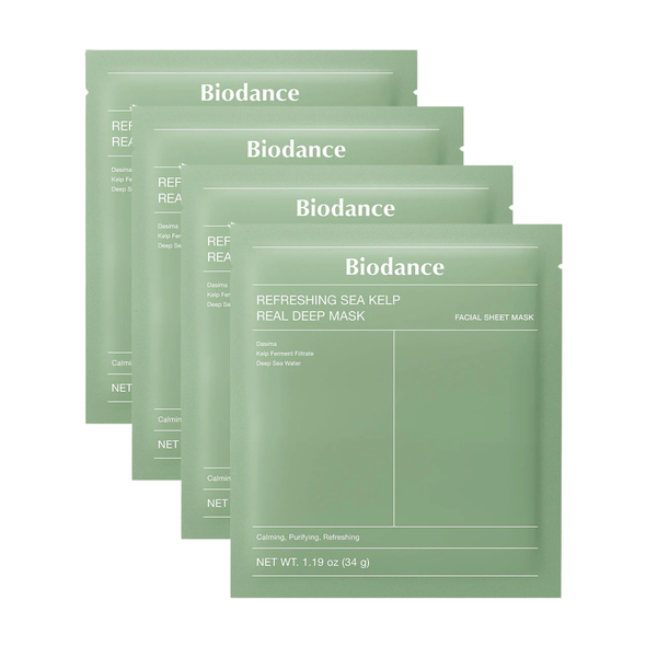 Masque Pack Refreshing Sea Kelp Real Deep Mask Biodance - Peaux Sensibles