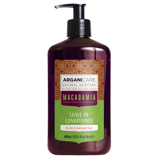 Soin Sans Rinçage Macadamia Cheveux Secs Arganicare 400ml