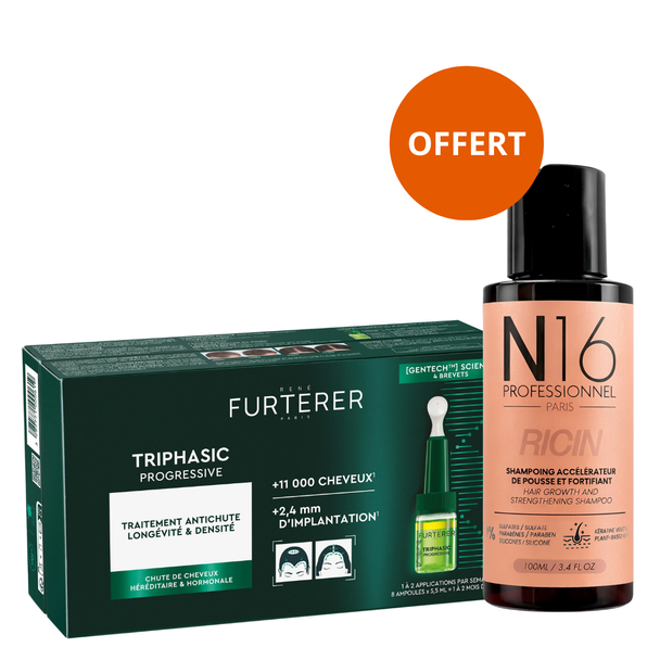 Sérum Antichute Triphasic Progressive René Furterer 8x5ml - hairStore.fr