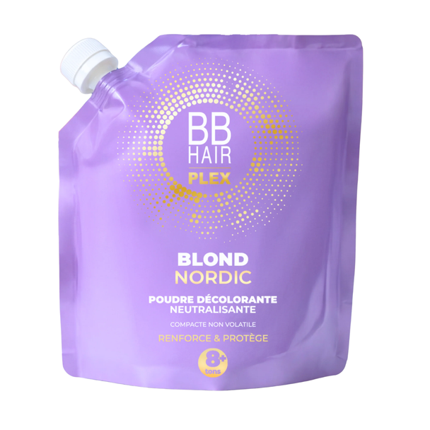 Poudre Décolorante BBHair Blond Nordic 8+ 500gr -hairStore.fr