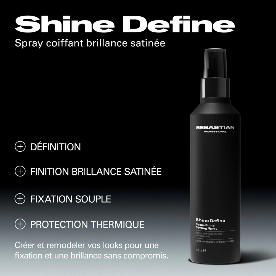 Shine Define - Spray Coiffant Brillance Satinée 200ml - hairStore.fr