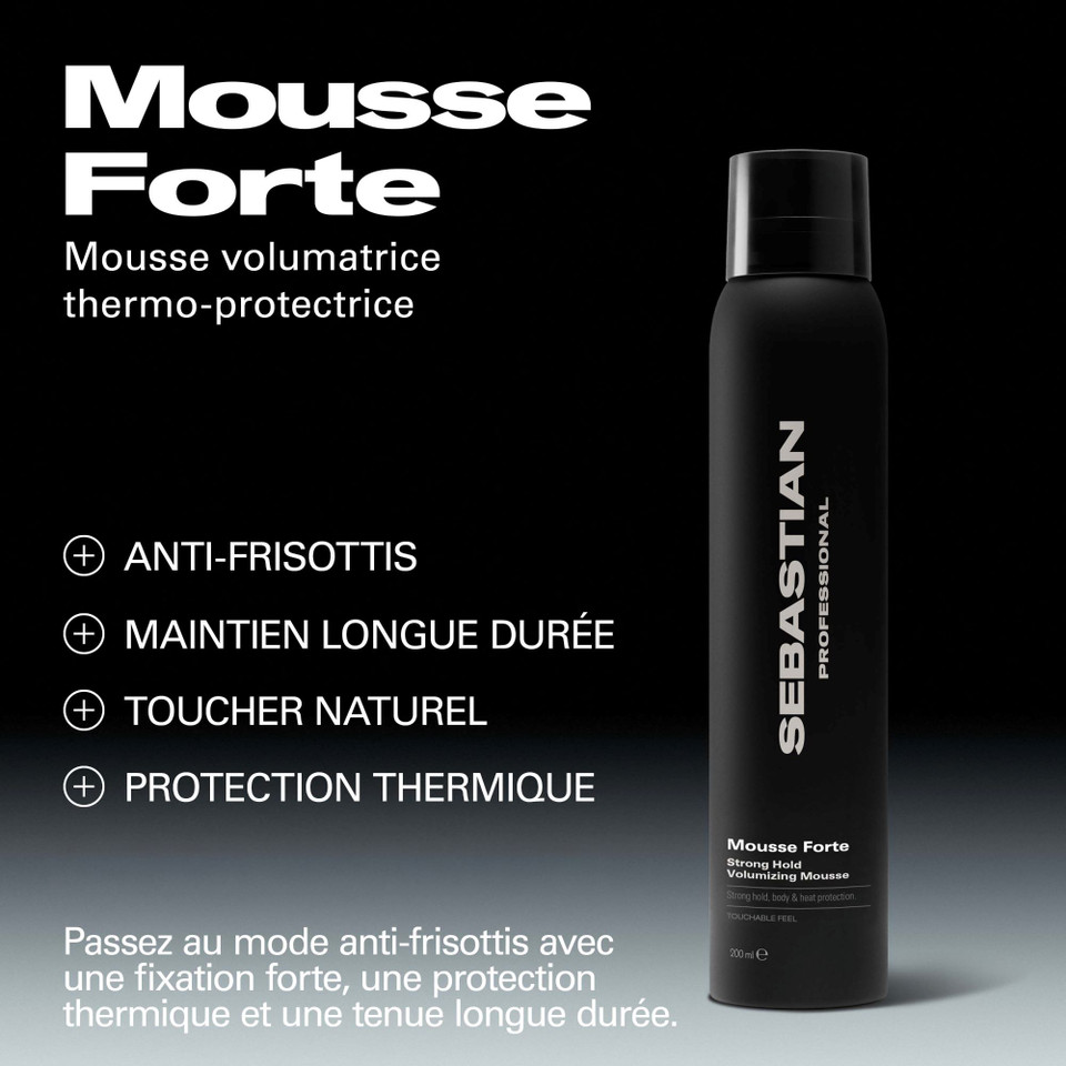 Mousse Forte - Mousse Volumatrice Fixation Forte 200ml - hairStore.fr