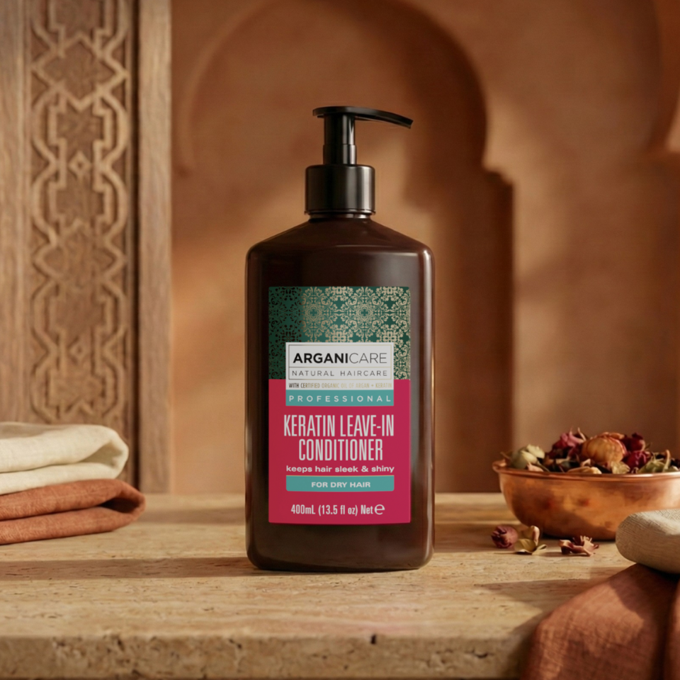 Soin Sans Rinçage Keratin Cheveux Secs Arganicare 400ml