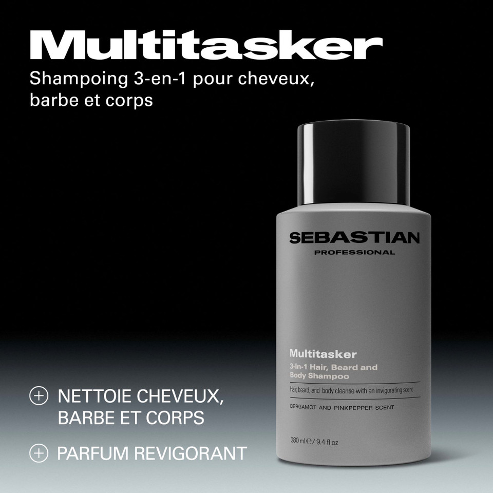 Homme - Multitasker 3-en-1 Cheveux + Corps + Barbe 280ml - hairStore.fr