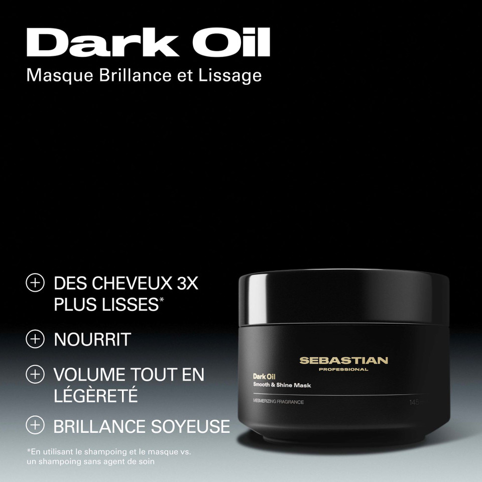 Masque Léger Dark Oil Sebastian 145ml - hairStore.fr