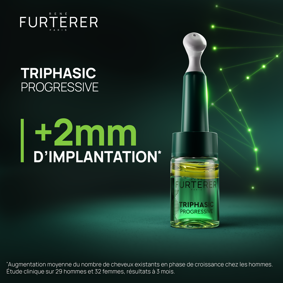 Sérum Antichute Triphasic Progressive René Furterer 8x5ml - hairStore.fr