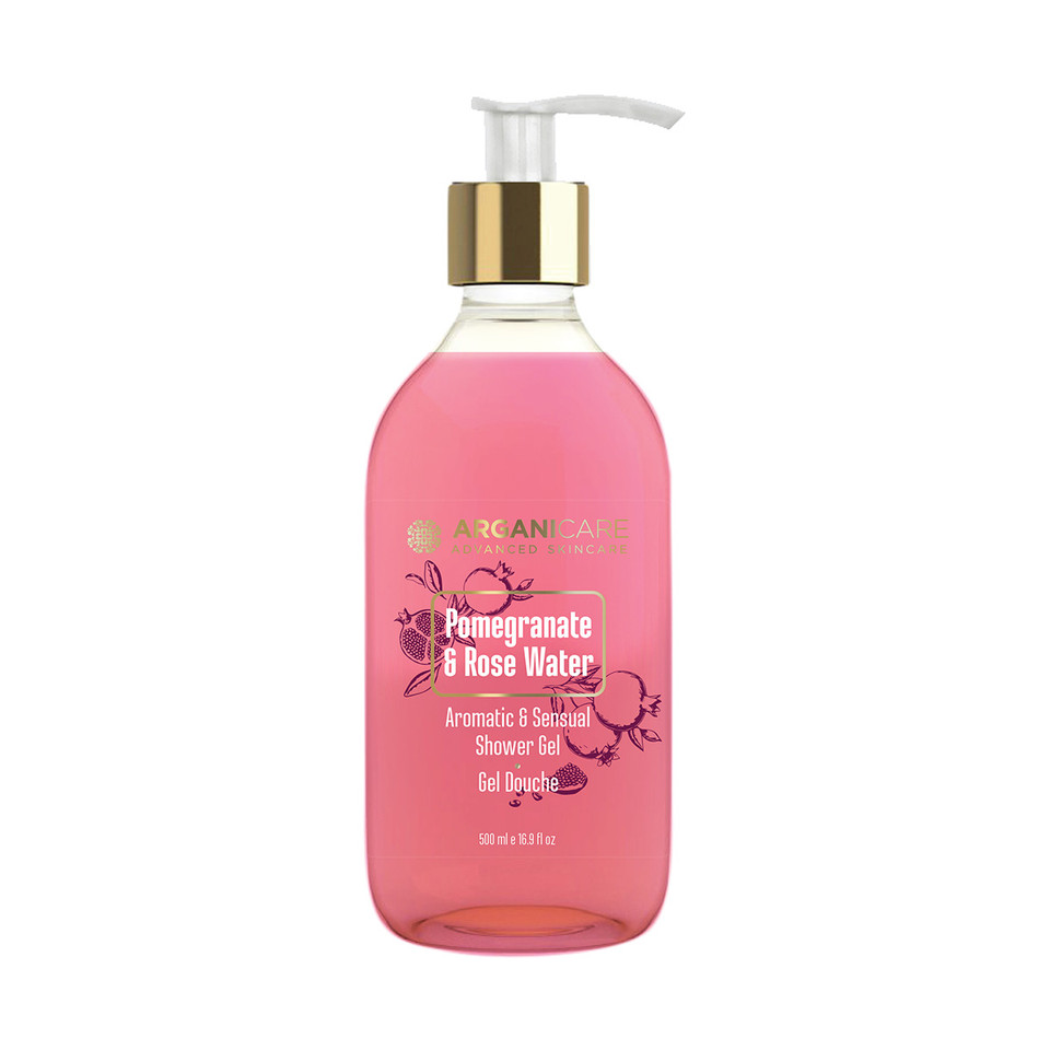 Gel Douche Grenade Et Eau De Rose Arganicare 500ml