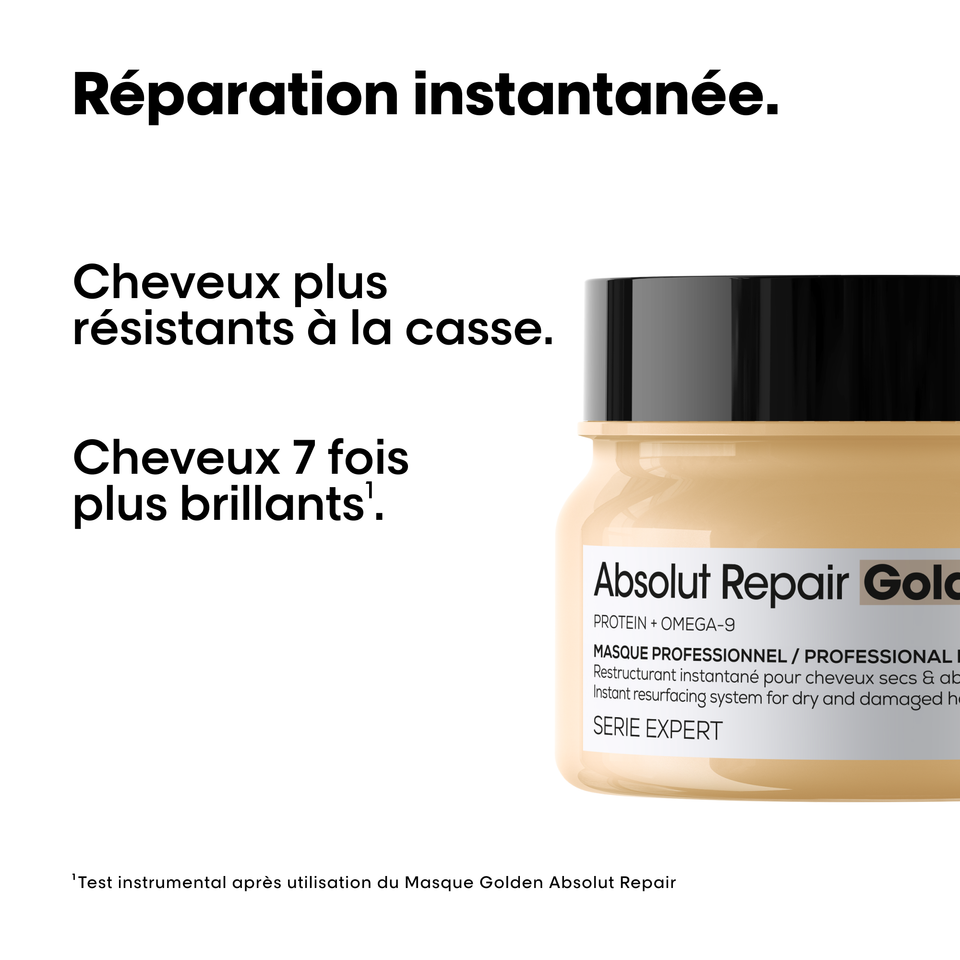 Absolut Repair Masque Restructurant Doré Cheveux Abîmés L'Oréal 250ml