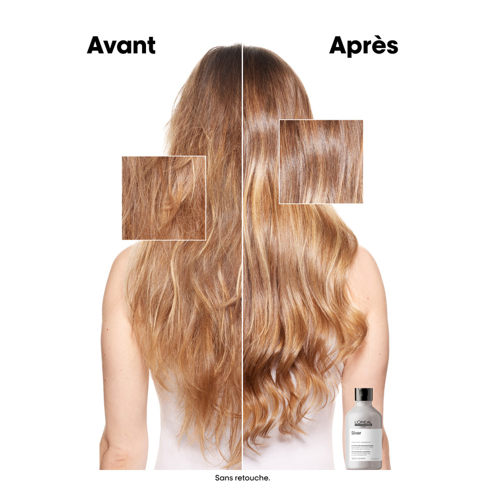 Silver Shampoing Déjaunisseur Pour Cheveux Gris L'Oréal 300ml - hairStore.fr