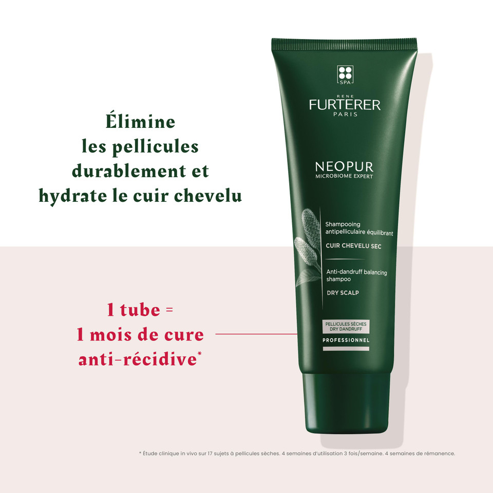 Shampoing Antipelliculaire Cheveux Secs Neopur René Furterer 250ml