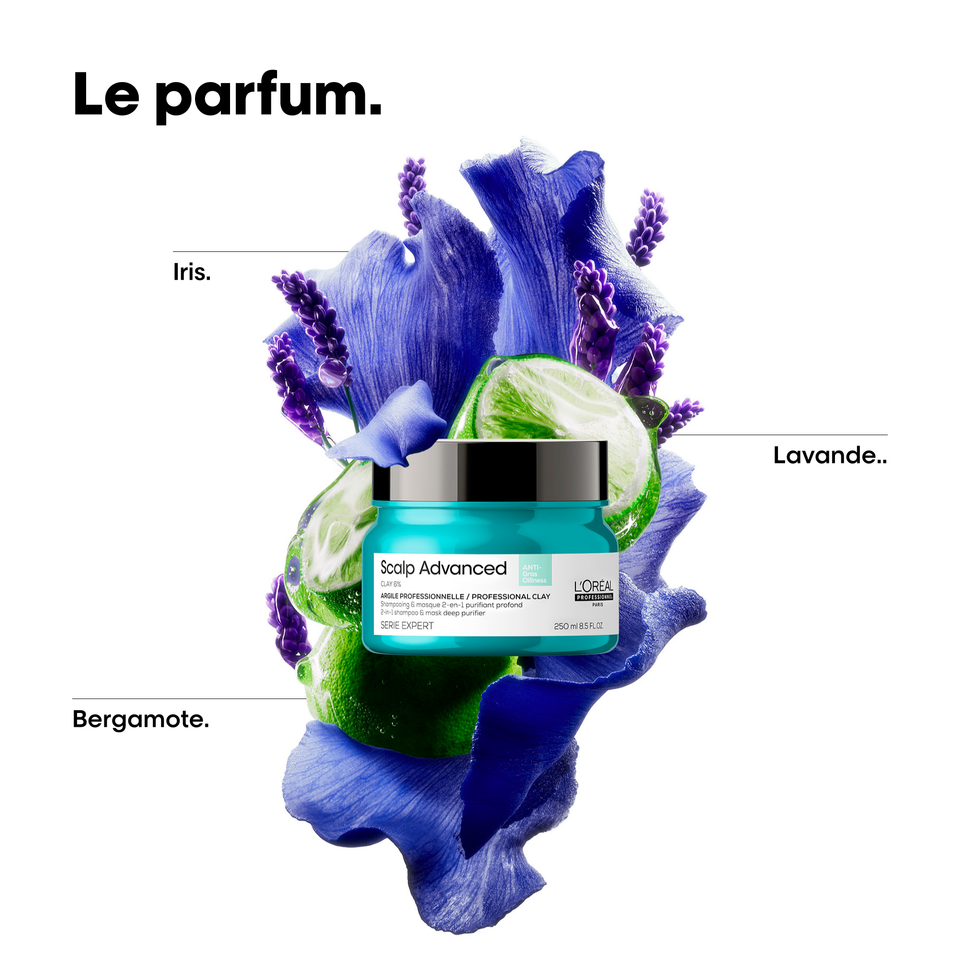 Argile  2-en-1 Purifiante Anti Gras Scalp Advanced L'Oréal 500ml - hairStore.fr