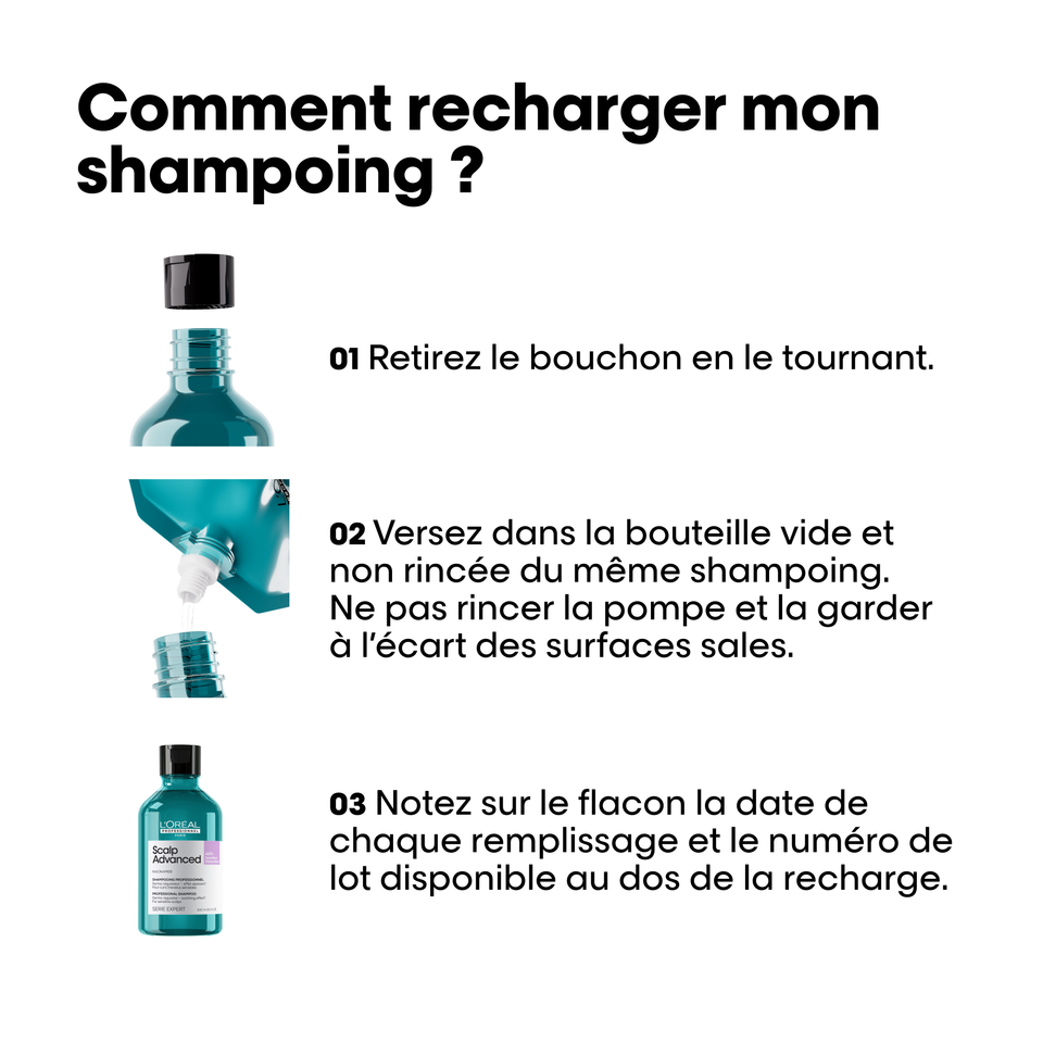 Shampooing Anti-Inconfort Scalp Advanced L'Oréal 500ml - hairStore.fr