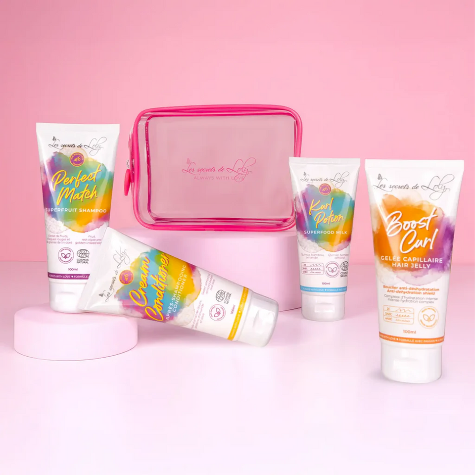 Kit D'embarquement cheveux ondulés 100ml Les Secrets De Loly - hairStore.fr
