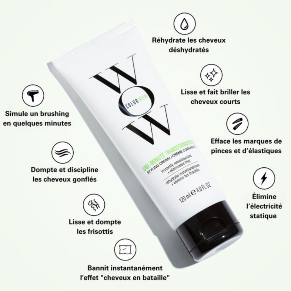 One Minute Transformation Styling Cream Color Wow 120ml - hairStore.fr