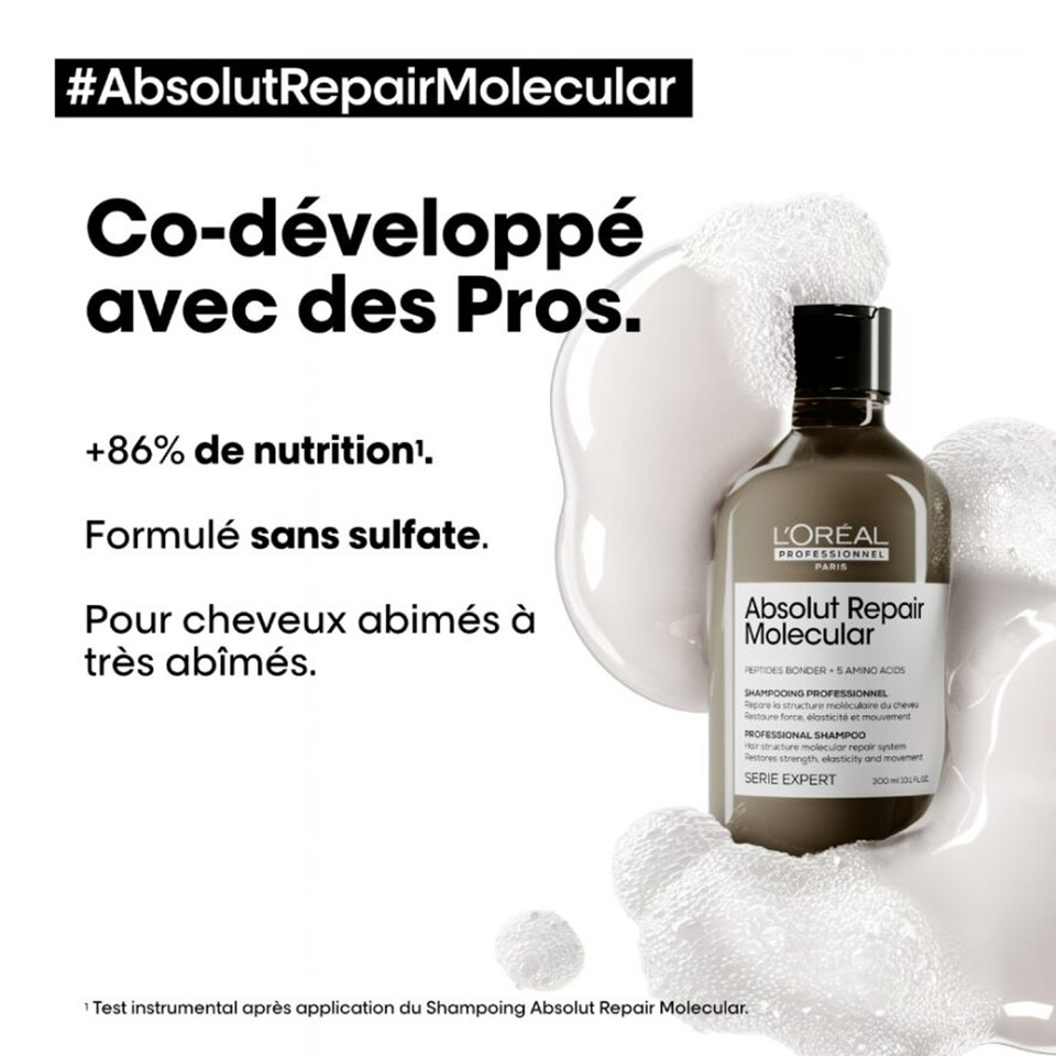 Shampooing Absolut Repair Molecular L'Oréal Professionnel 300 ml