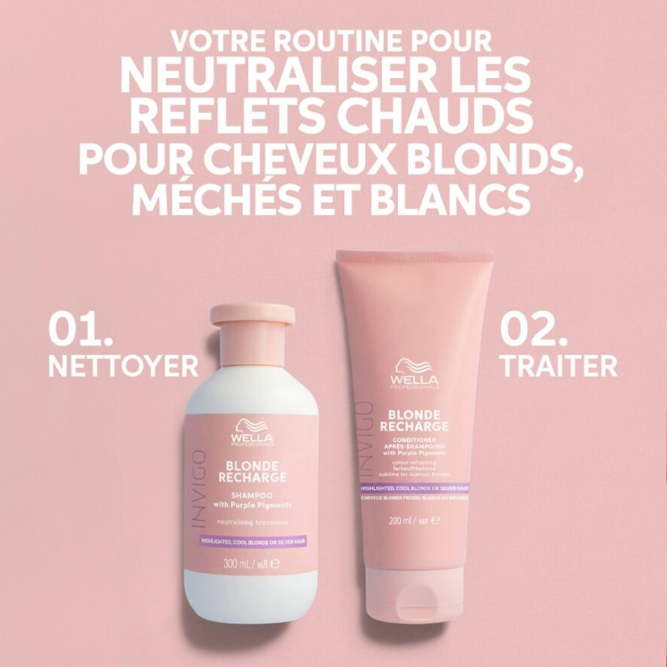 Shampooing Blonde Recharge Invigo Wella 500ml