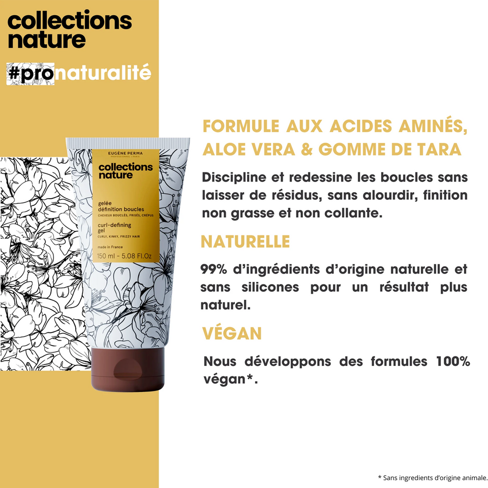 Gelée définition boucles Collections Nature Eugène Perma 150ml - hairStore.fr