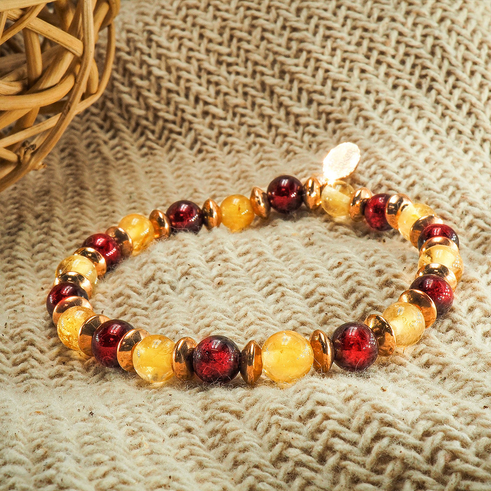 "Power Boost" - Citrine - Grenat