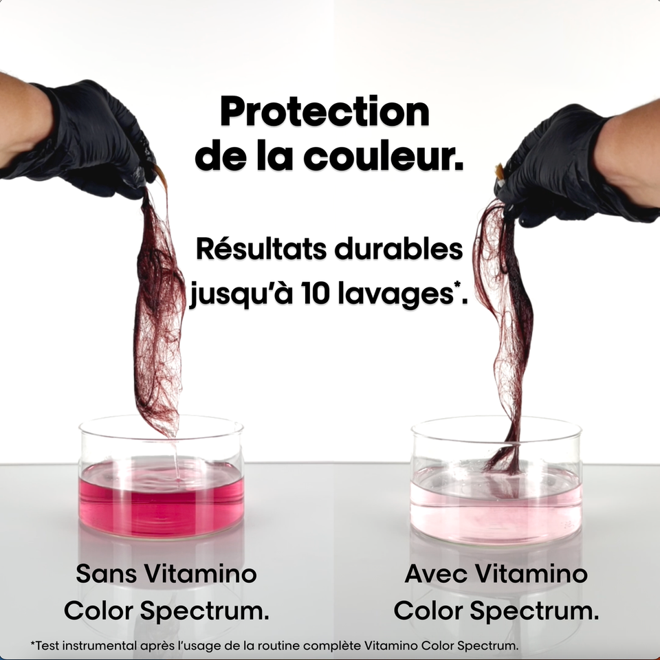 Routine fixateur de couleur Vitamino Color Spectrum L'Oréal - hairStore.fr