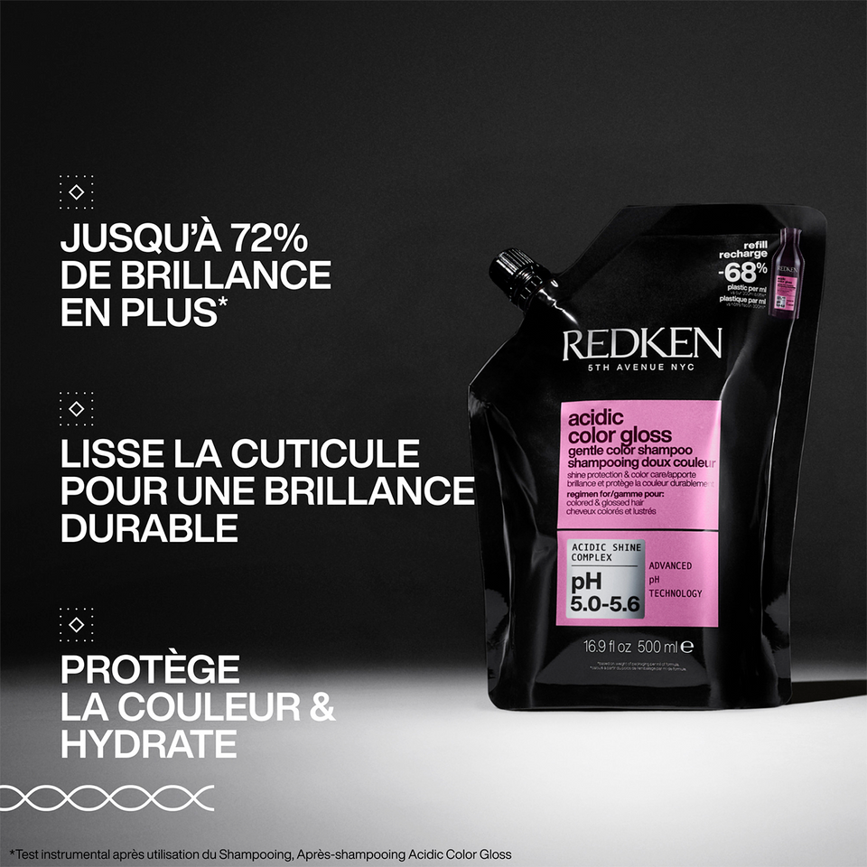 Recharge Shampooing Acidic Color Gloss Redken 500 ml - hairStore.fr