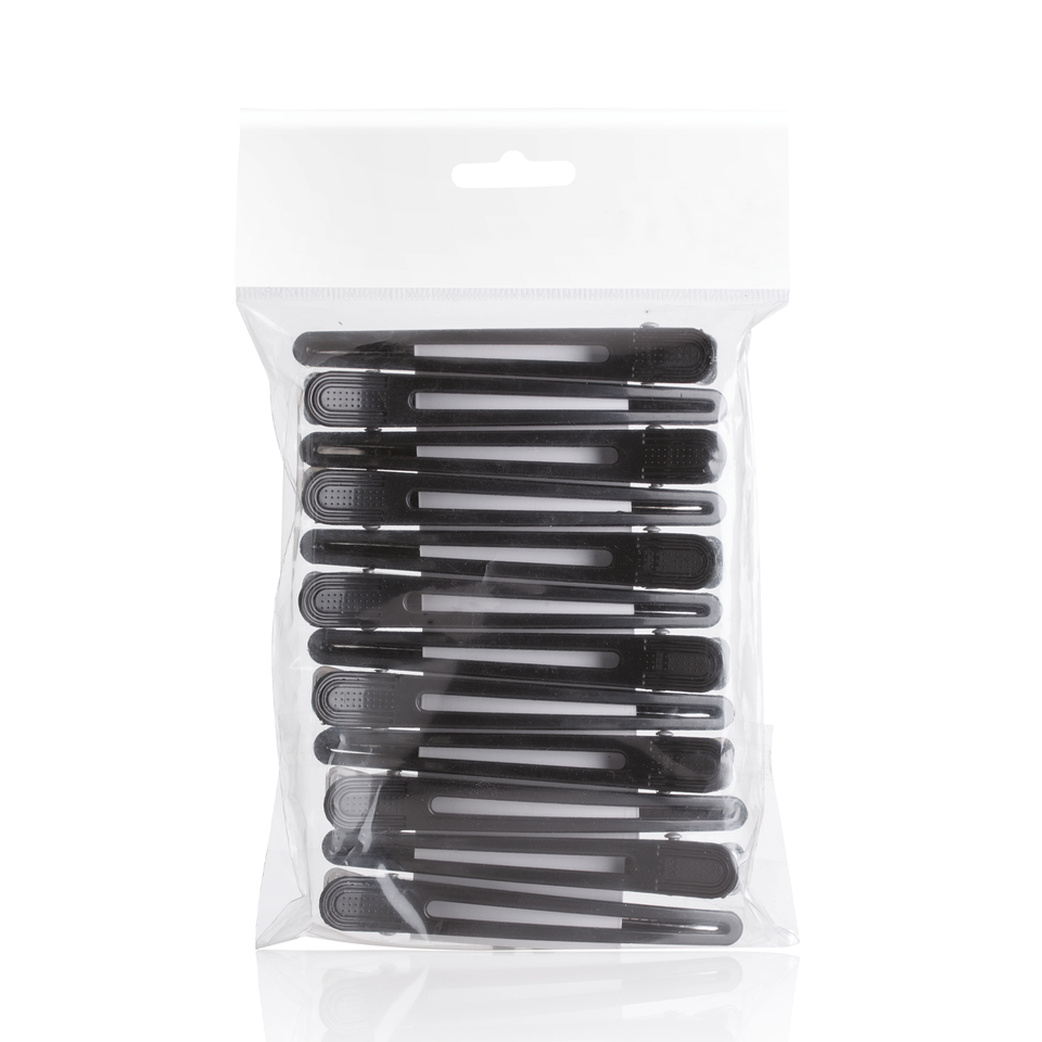 Clips en Plastique/Aluminium 10cm 1 packs 12pcs - hairStore.fr