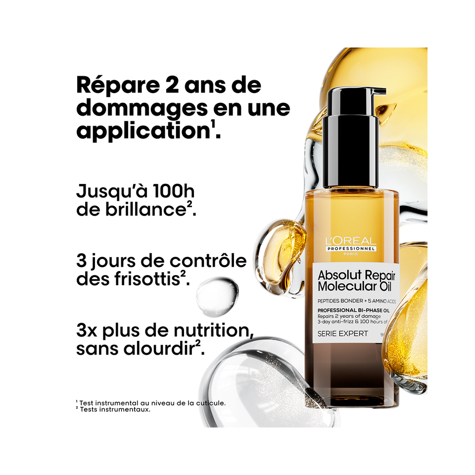 L'Oréal professionnel Serie Expert Absolut repair Molecular Huile bi-phase réparatrice 90 ml