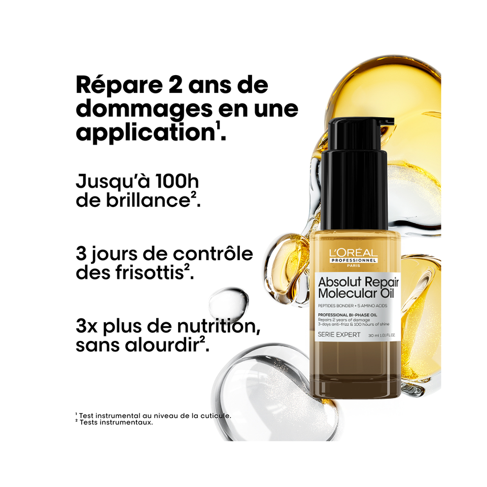 L'Oréal professionnel Serie Expert Absolut repair Molecular Huile bi-phase réparatrice 30 ml