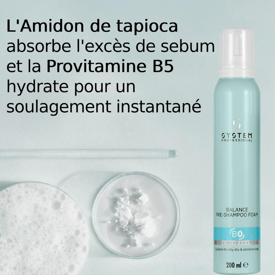 Pré-Shampooing Foam Balance B0 200 ml System Professional - hairStore.fr
