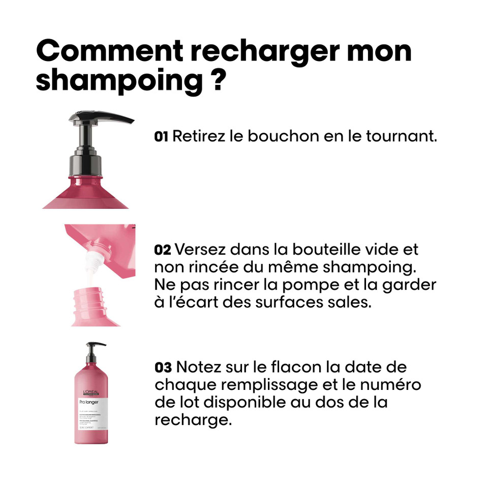 Éco-Recharge Shampooing Pro Longer L'Oréal 1000ml