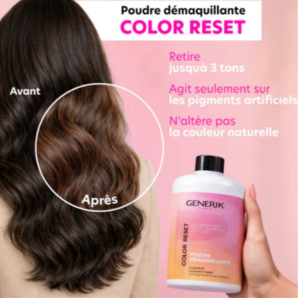 Poudre démaquillante Color Reset 500g - hairStore.fr