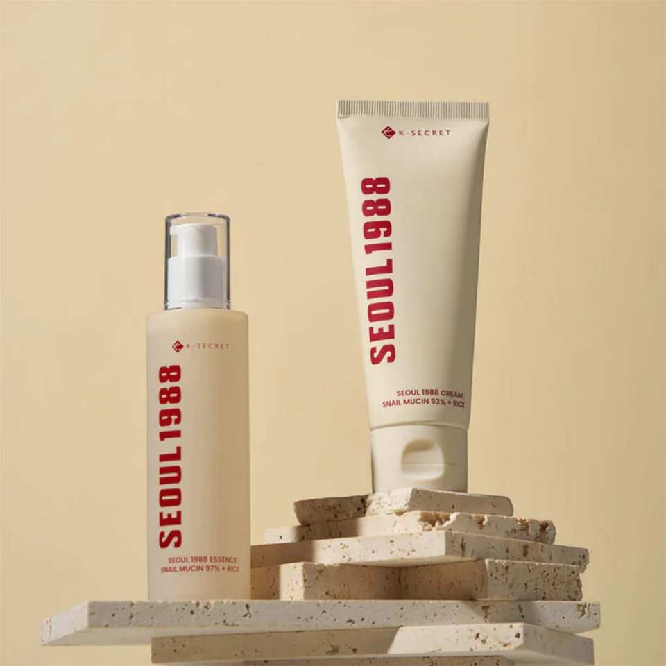 Crème Seoul 1988 Cream: Snail Mucin 93% + Rice K-Secret - Hydratation