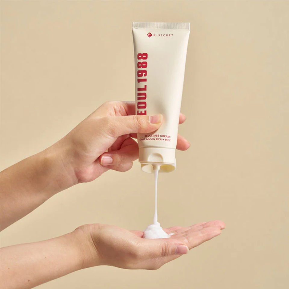 Crème Seoul 1988 Cream: Snail Mucin 93% + Rice K-Secret - Hydratation