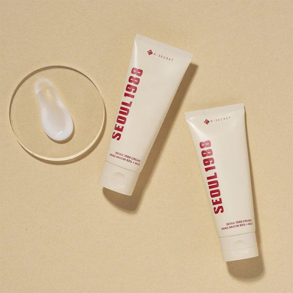 Crème Seoul 1988 Cream: Snail Mucin 93% + Rice K-Secret - Hydratation