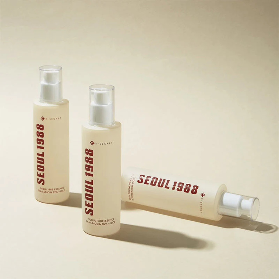 Seoul 1988 Essence: Snail Mucin 97% + Rice K-Secret - Hydratation