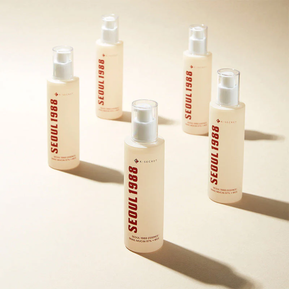 Seoul 1988 Essence: Snail Mucin 97% + Rice K-Secret - Hydratation